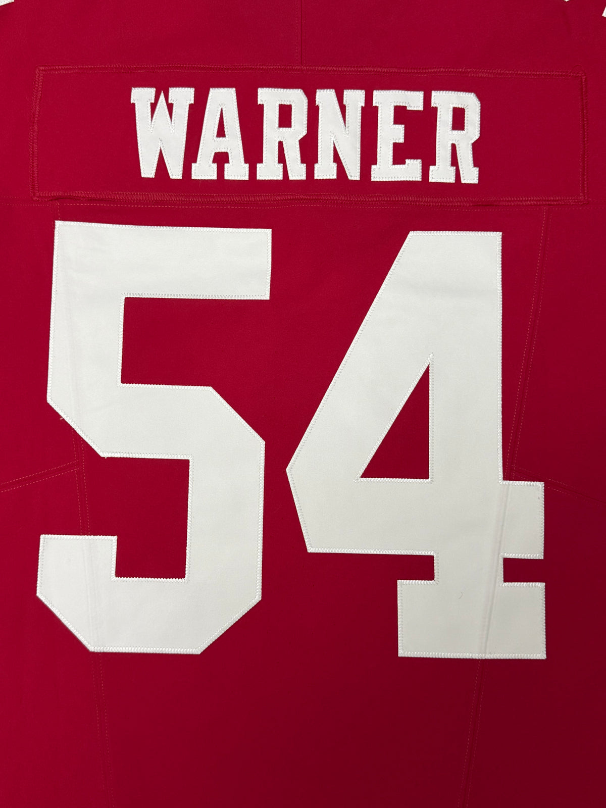 Fred Warner San Francisco 49ers Jersey #54 Nike Vapor FUSE Elite Red Size 48 (XL) NFL