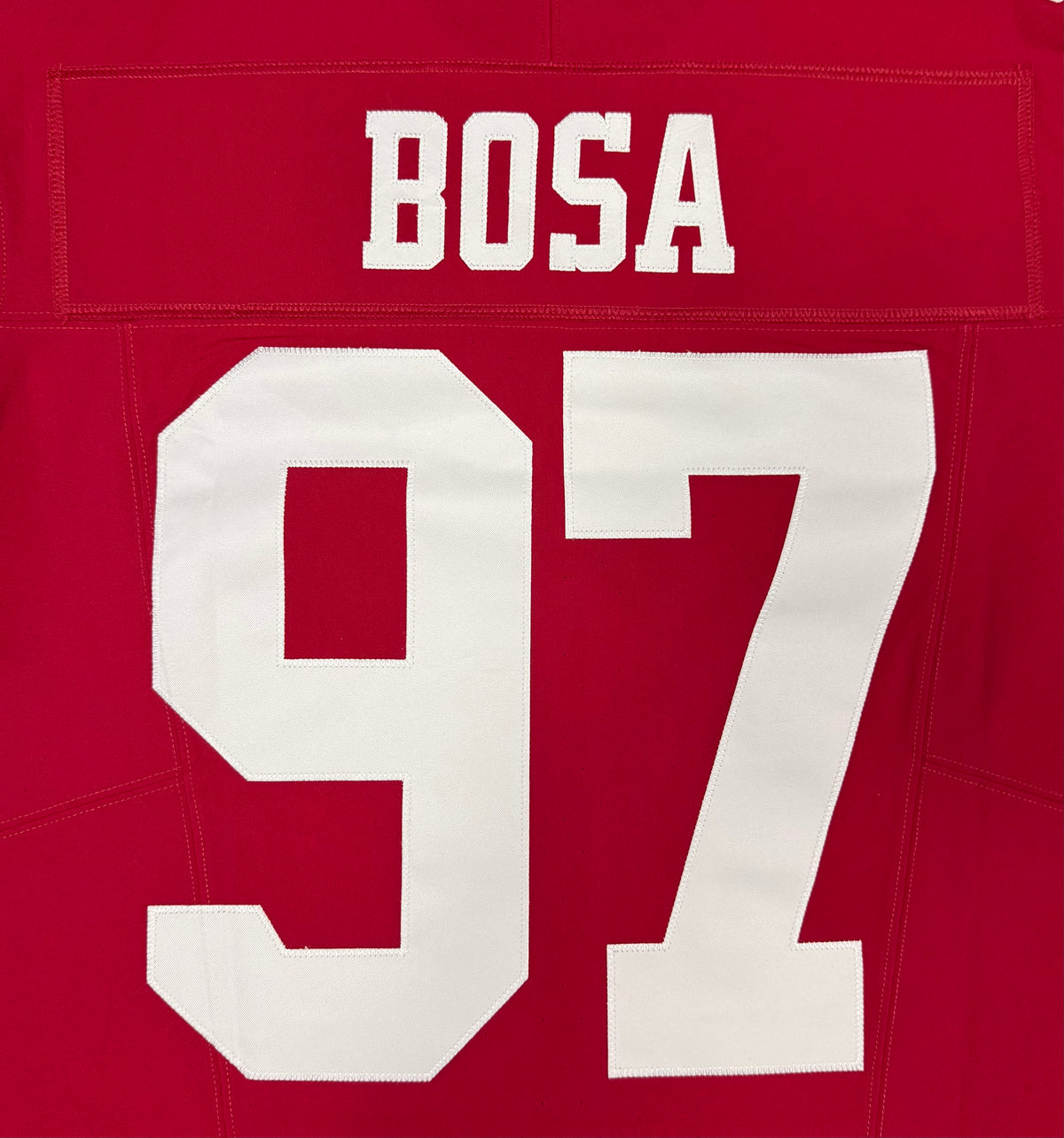 Nick Bosa San Francisco 49ers Jersey #97 Nike Vapor FUSE Elite Red Size 44 (Large) NFL