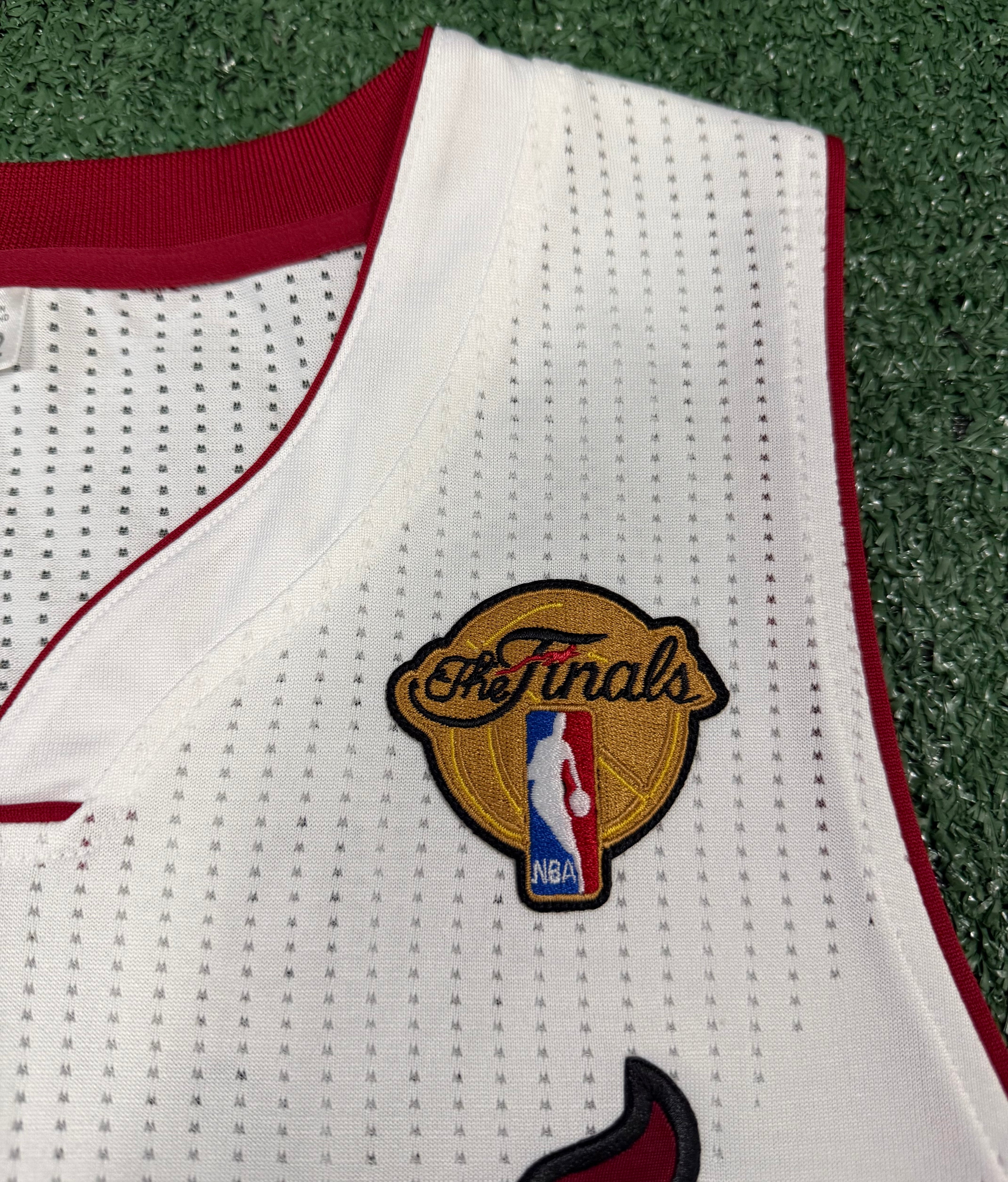 Lebron James Miami Heat Jersey #6 Adidas Climacool White Size (Large) NBA