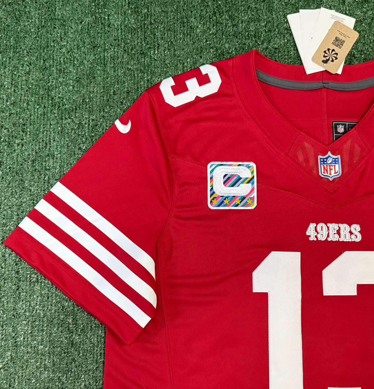 Brock Purdy San Francisco 49ers Jersey #13 Nike Vapor Fuse Limited Stitched Red Size (XL) NFL