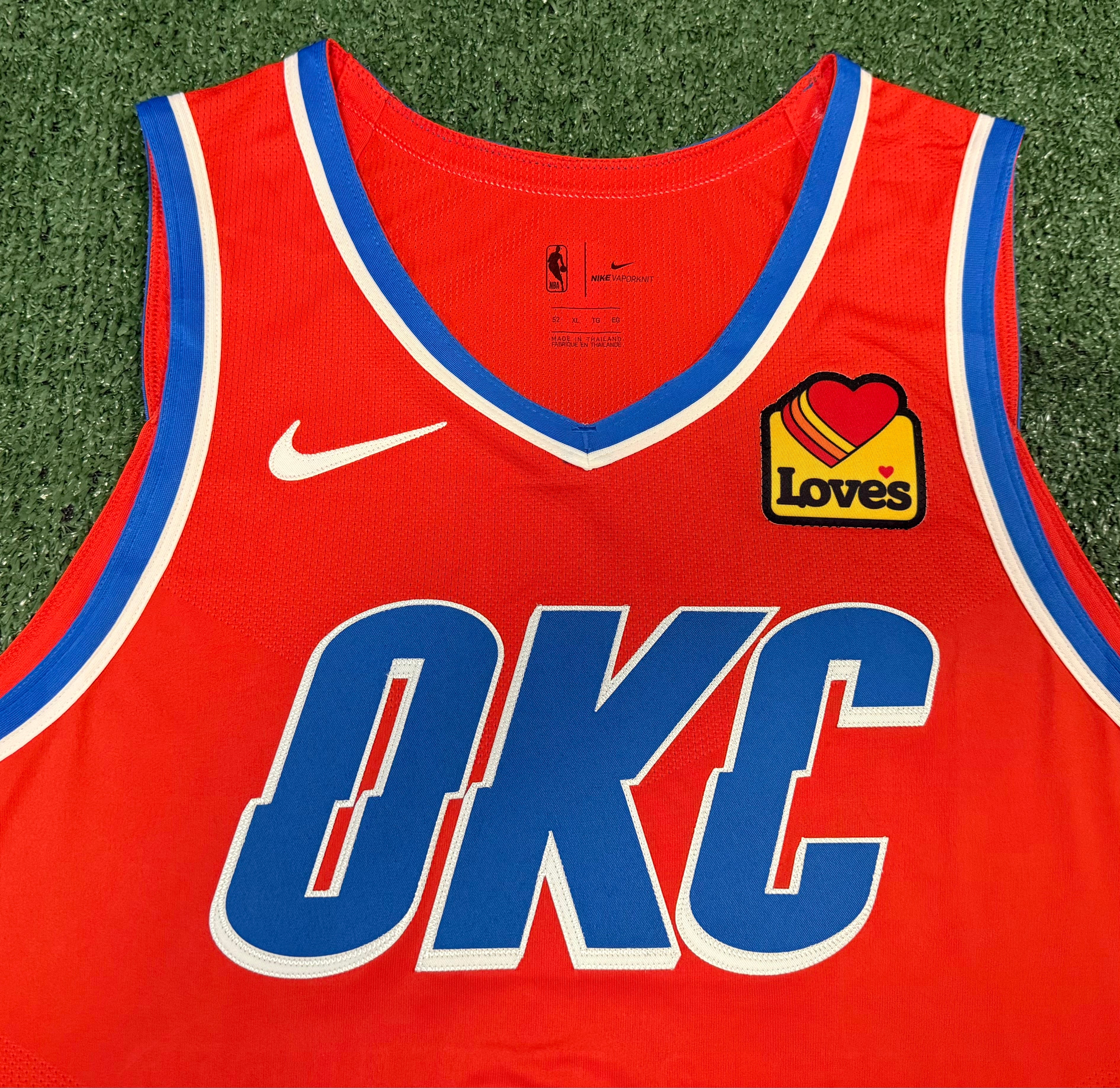 Shai Gilgeous-Alexander Oklahoma City Thunder Jersey #2 Nike VaporKnit Authentic Orange Size 52 (XL) NBA