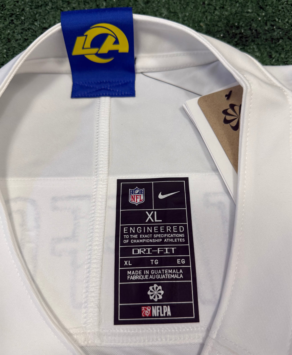 Matthew Stafford Los Angeles Rams Jersey #9 Nike Vapor Fuse Limited Stitched White Size (XL) NFL