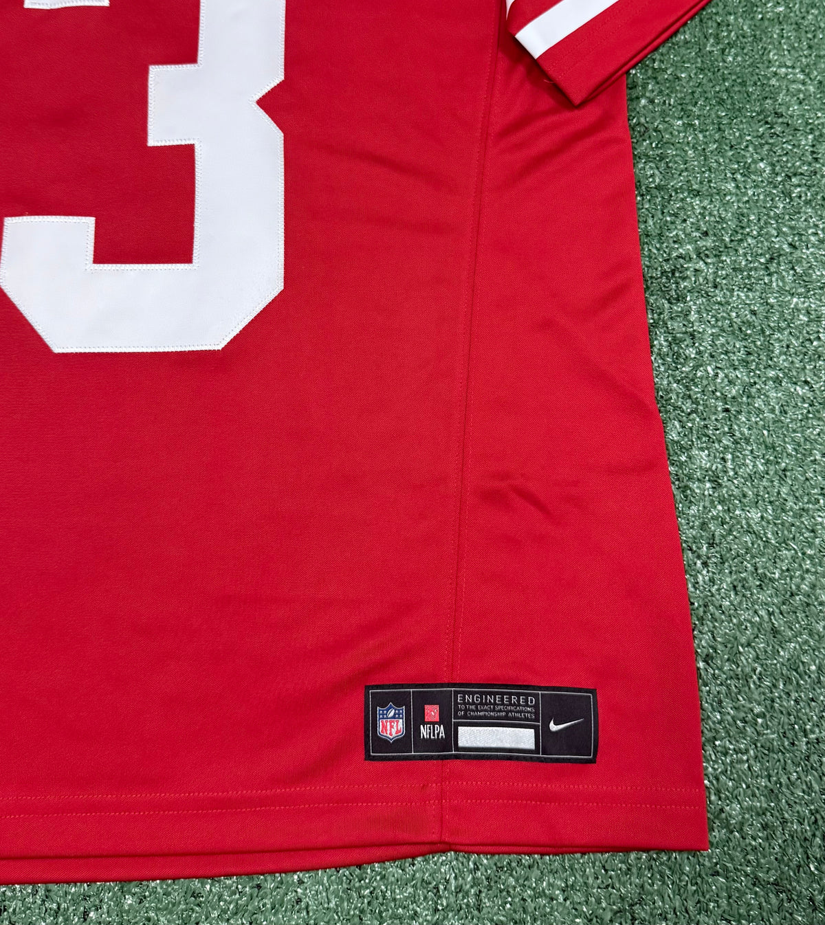 Brock Purdy San Francisco 49ers Jersey #13 Nike Vapor Fuse Limited Stitched Red Size (XL) NFL