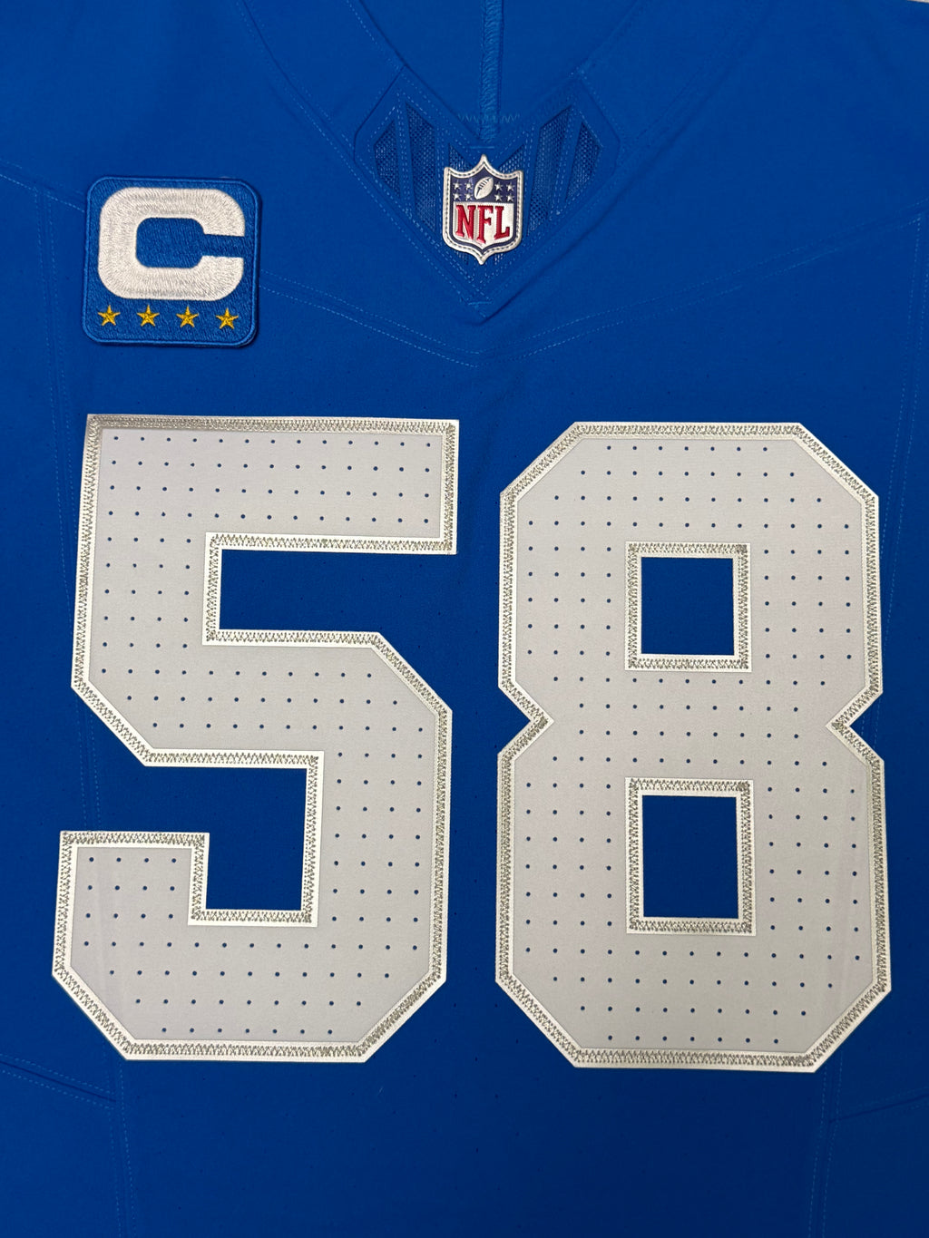 Penei Sewell Detroit Lions Jersey #58 Nike Vapor FUSE Elite Blue 48 (XL) NFL