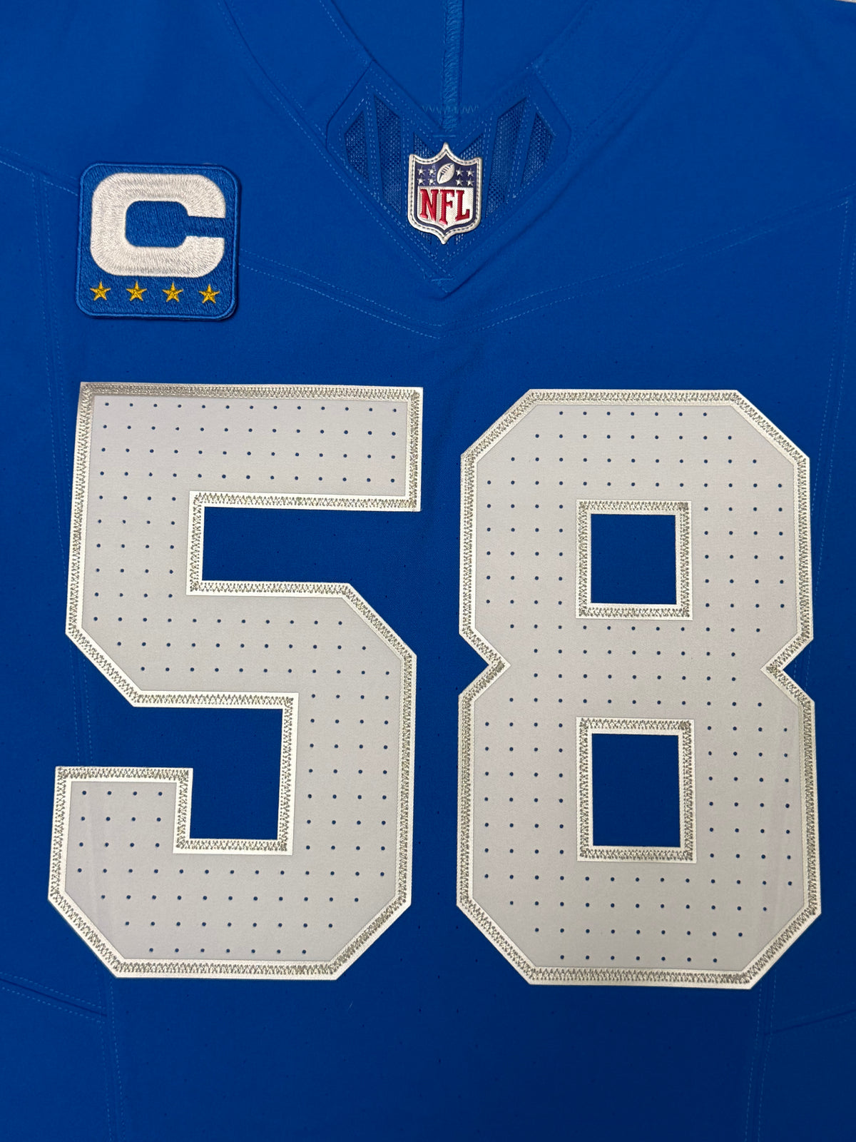Penei Sewell Detroit Lions Jersey #58 Nike Vapor FUSE Elite Blue 48 (XL) NFL