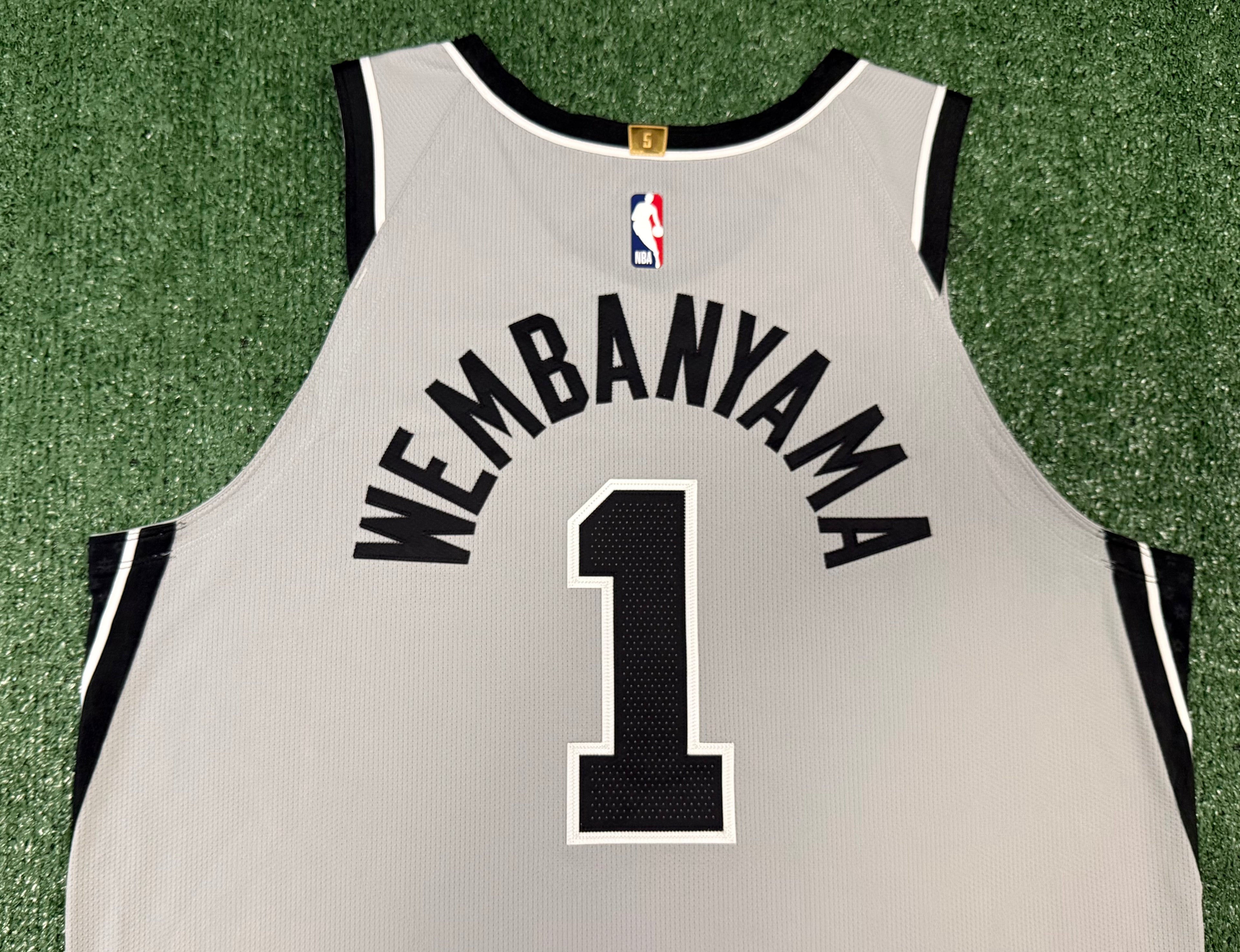 Victor Wembanyama San Antonio Spurs Jersey #1 Nike ADV Authentic Gray Size 52 (XL) NBA