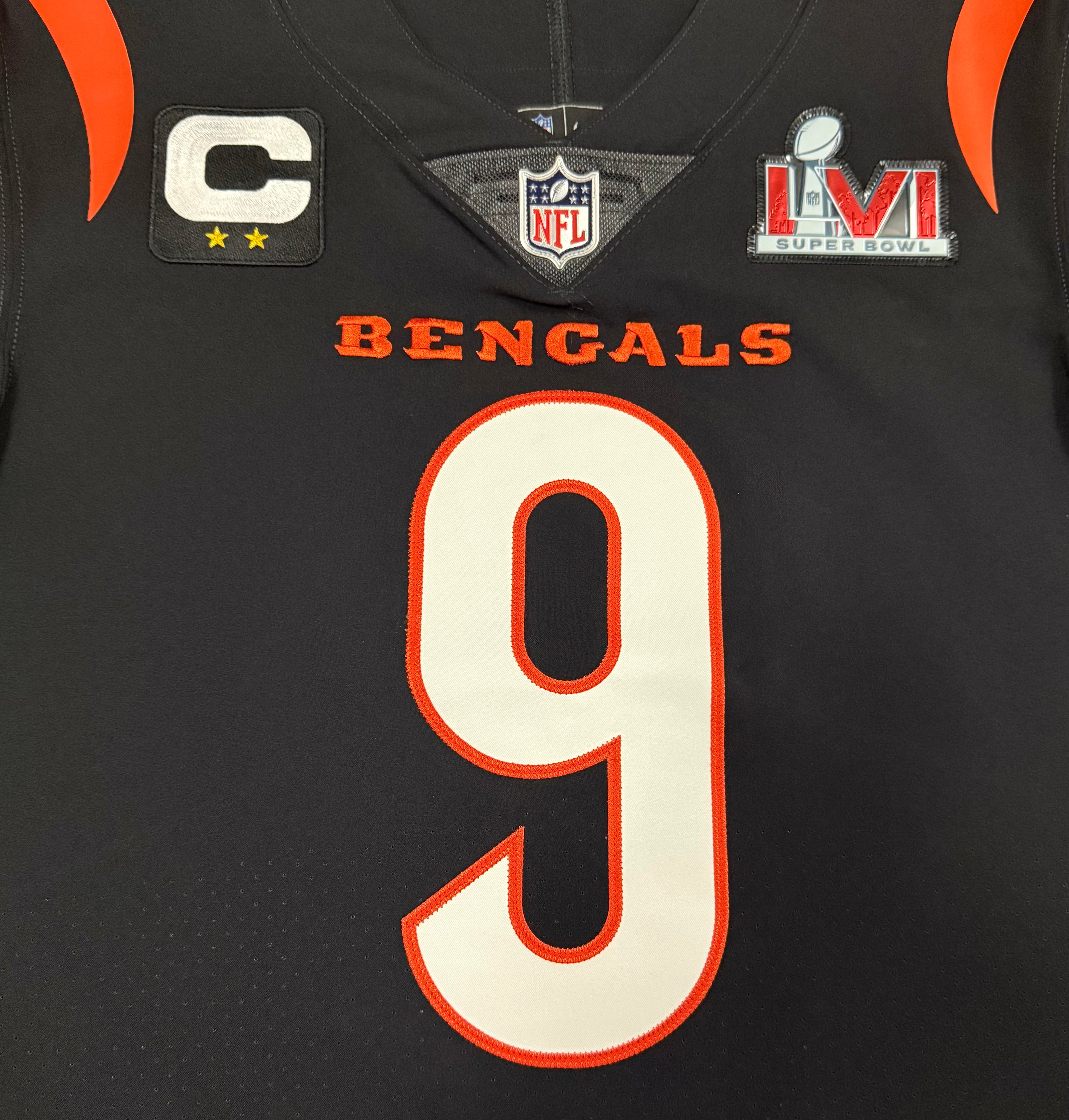 Joe Burrow Cincinnati Bengals Jersey #9 Nike Vapor Elite Black Size 40 (M) NFL