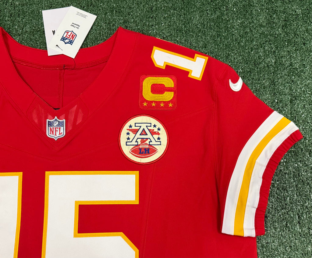Patrick Mahomes Kansas City Chiefs Jersey #15 Nike Vapor FUSE Elite Red Size 52 (XXL) NFL
