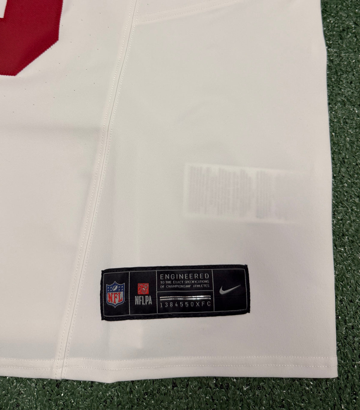 Mike Evans San Francisco 49ers Jersey #5 Nike Vapor FUSE Elite White Size 44 (Large) NFL