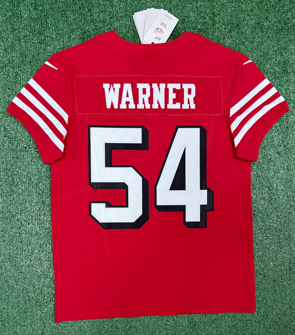 Fred Warner San Francisco 49ers Jersey #54 Nike Vapor FUSE Elite Red Size 40 (Medium) NFL