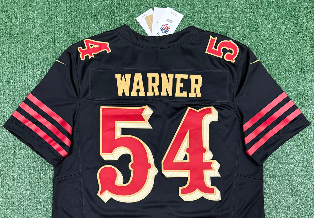 Fred Warner San Francisco 49ers Jersey #54 Nike FUSE Rivalry Black  Size (Large) NFL