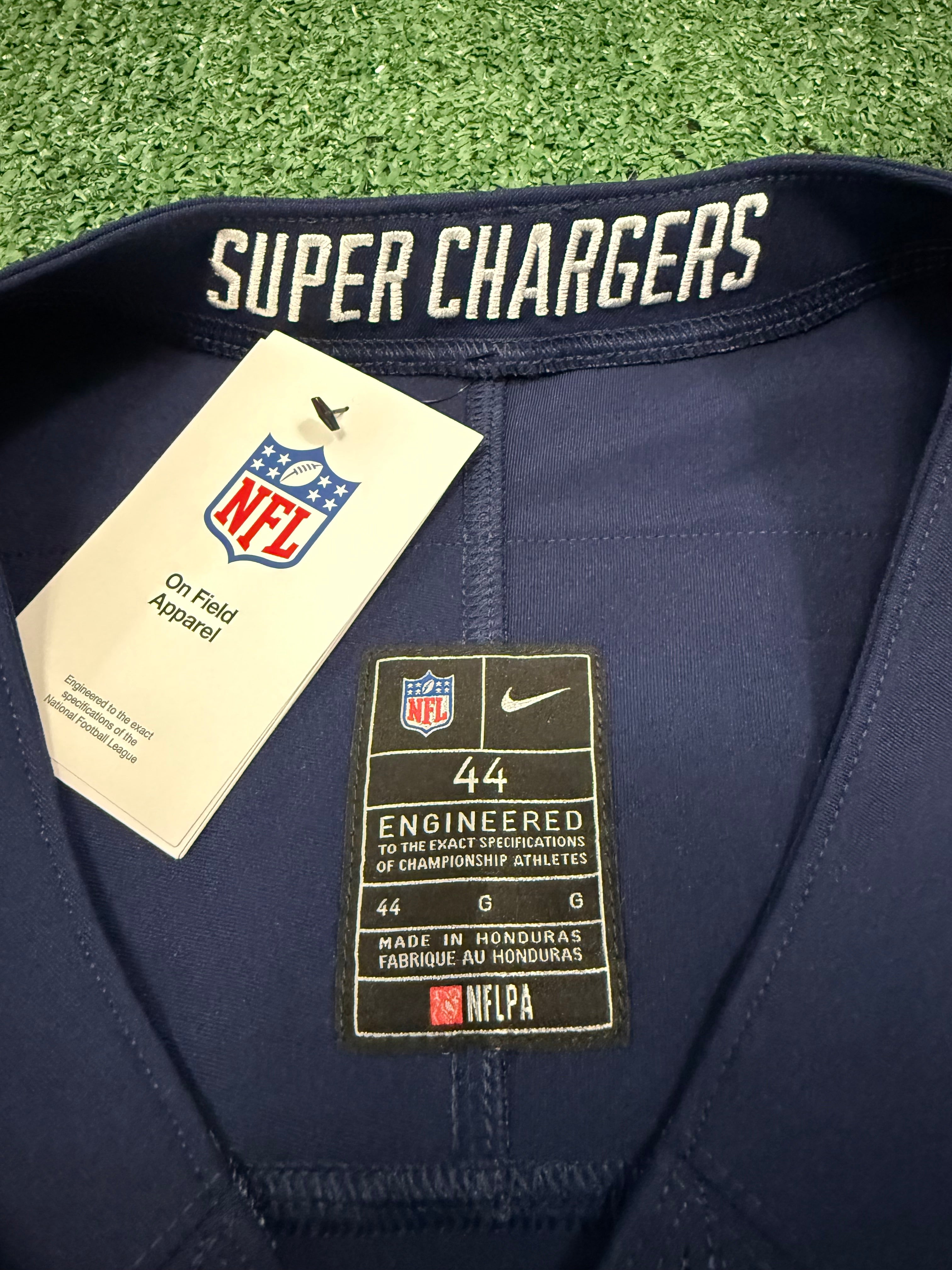 Justin Herbert Los Angeles Chargers Jersey #10 Nike Vapor Fuse Elite Navy Size 44 (L) NFL