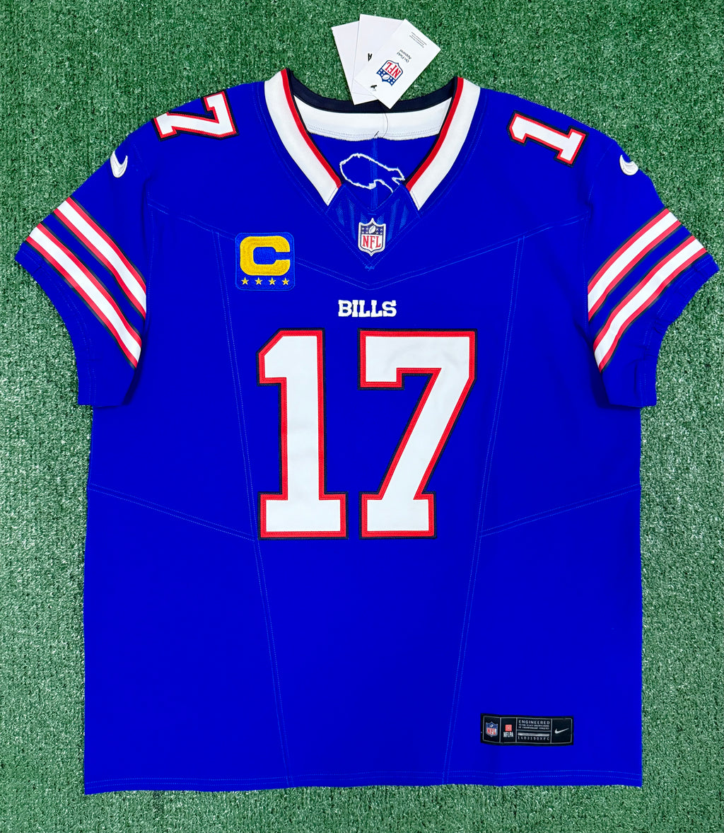 Josh Allen Buffalo Bills Jersey #17 Nike Vapor Fuse Elite Blue Size 48 (XL) NFL