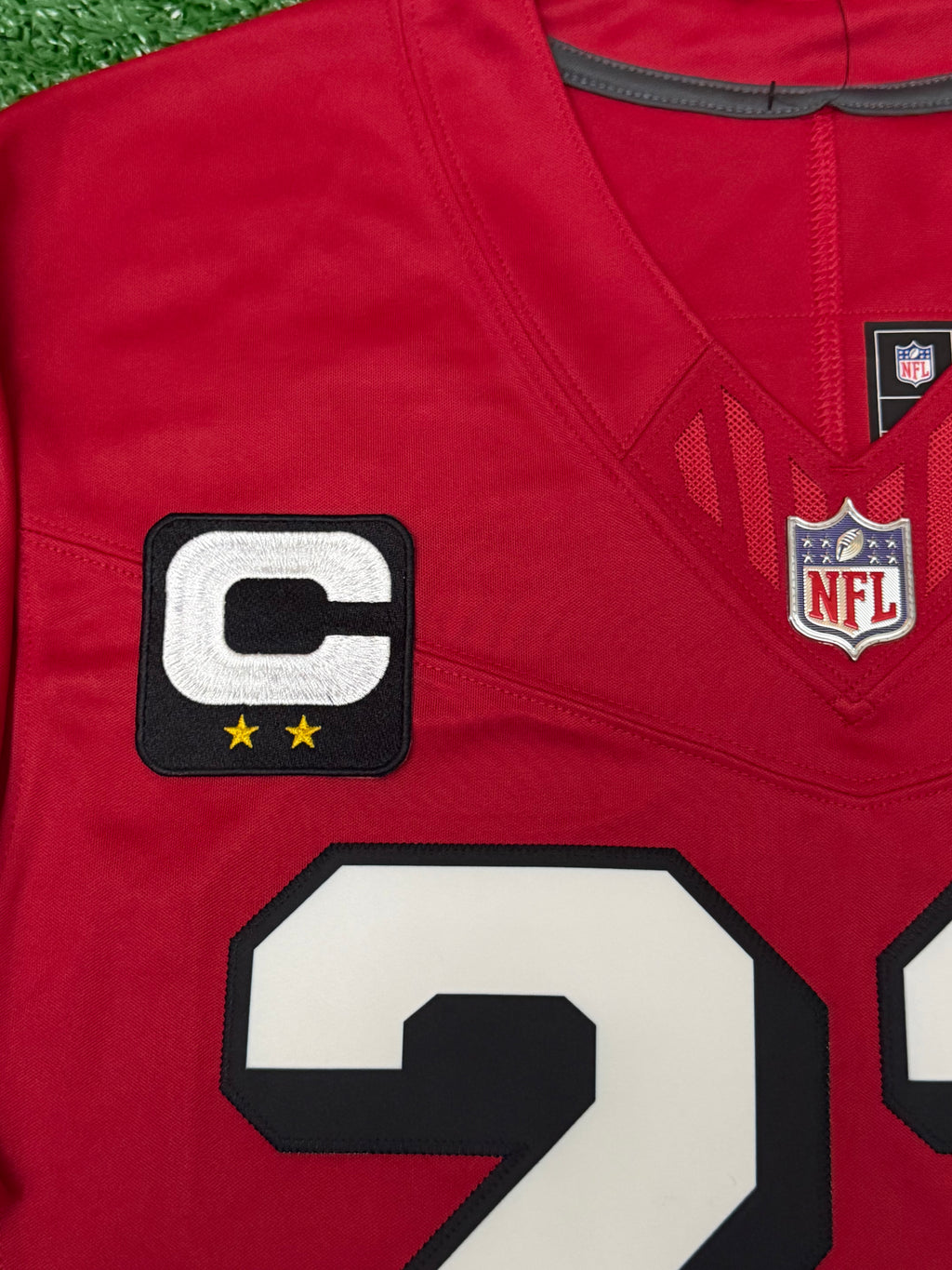 Christian McCaffrey San Francisco 49ers Jersey #23 Nike Vapor Fuse Limited Stitched Red Size (Medium) NFL