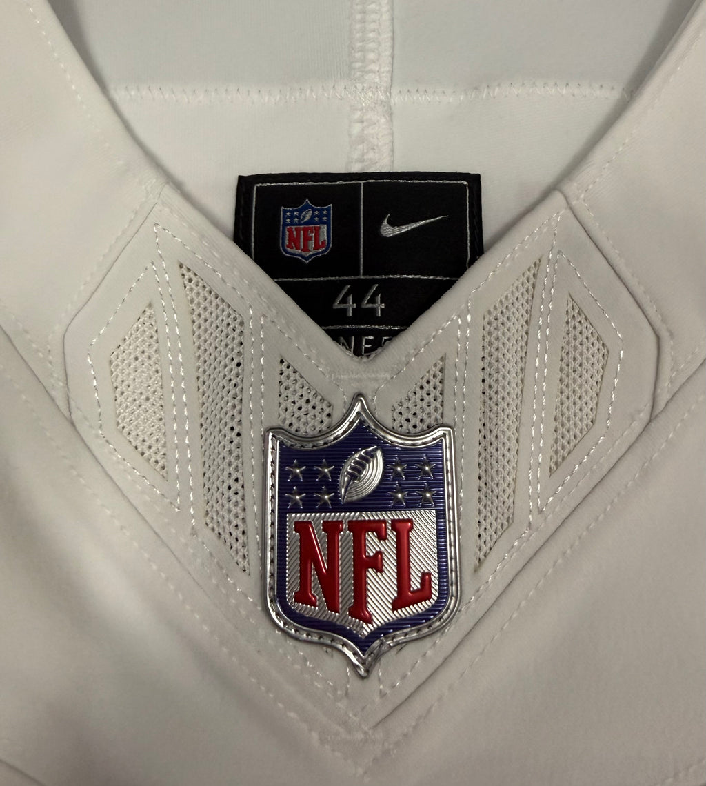 Christian McCaffrey San Francisco 49ers Jersey #23 Nike Vapor FUSE Elite White Size 44 (Large) NFL