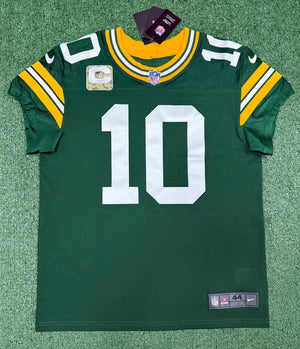 Jordan Love Green Bay Packers Jersey #10 Nike Vapor Elite Green Size 44 (Large) NFL