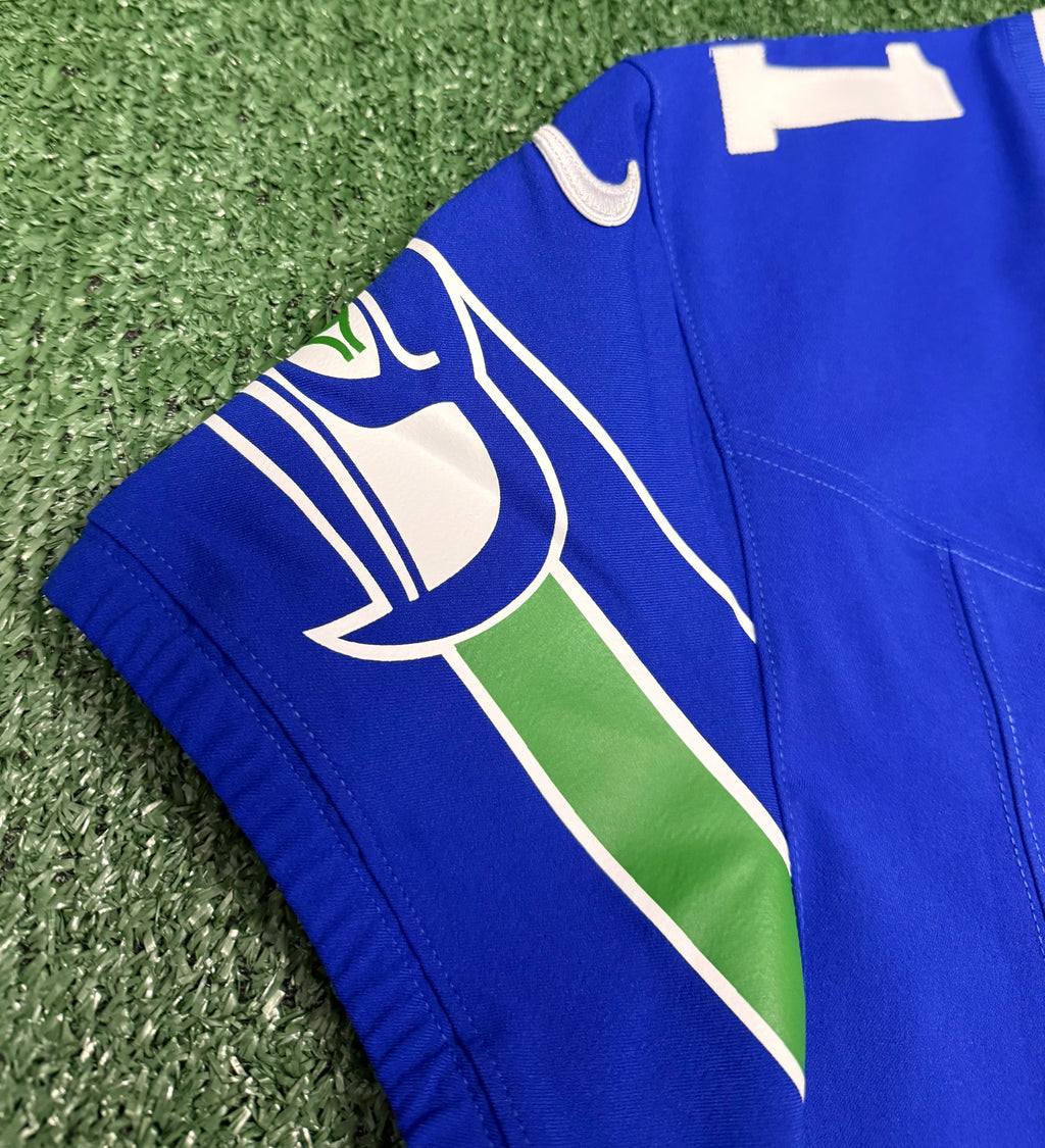 Jaxon Smith-Njigba Seattle Seahawks Jersey #11 Nike Vapor FUSE Elite Royal Blue Size 44 (L) NFL