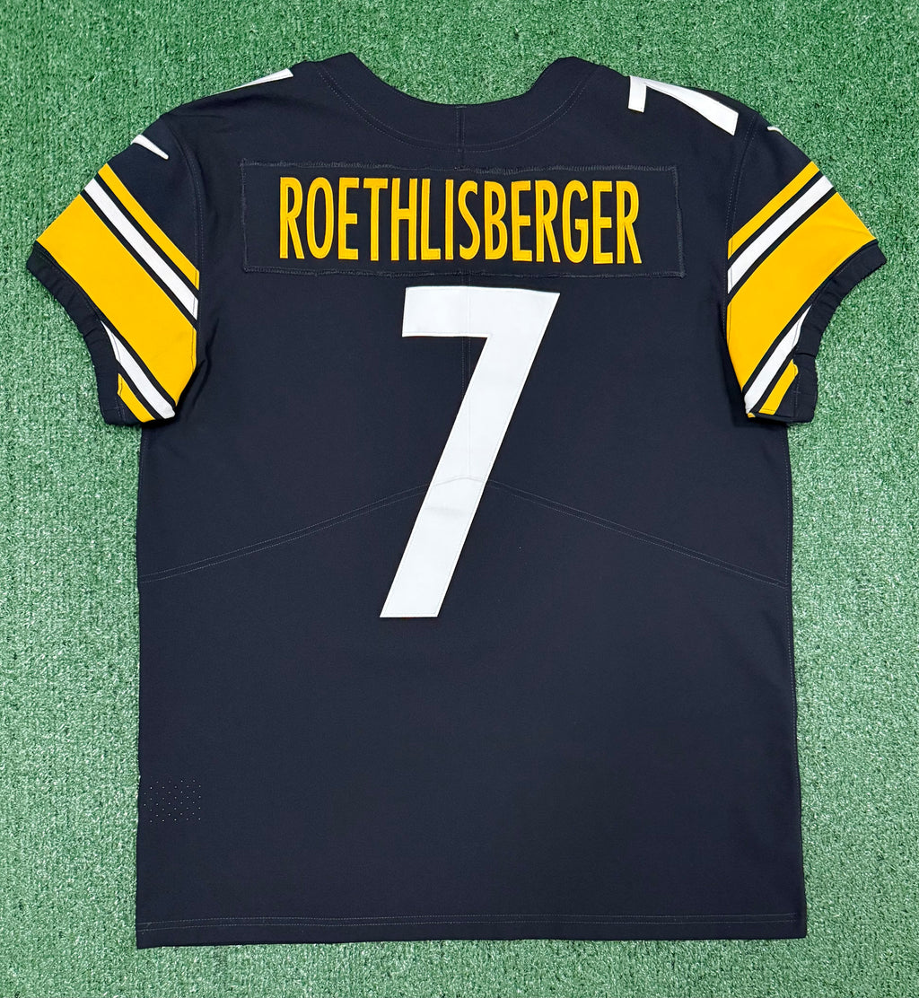 Ben Roethlisberger Pittsburgh Steelers Jersey #7 Nike Vapor Elite Black Size 44 (Large) NFL