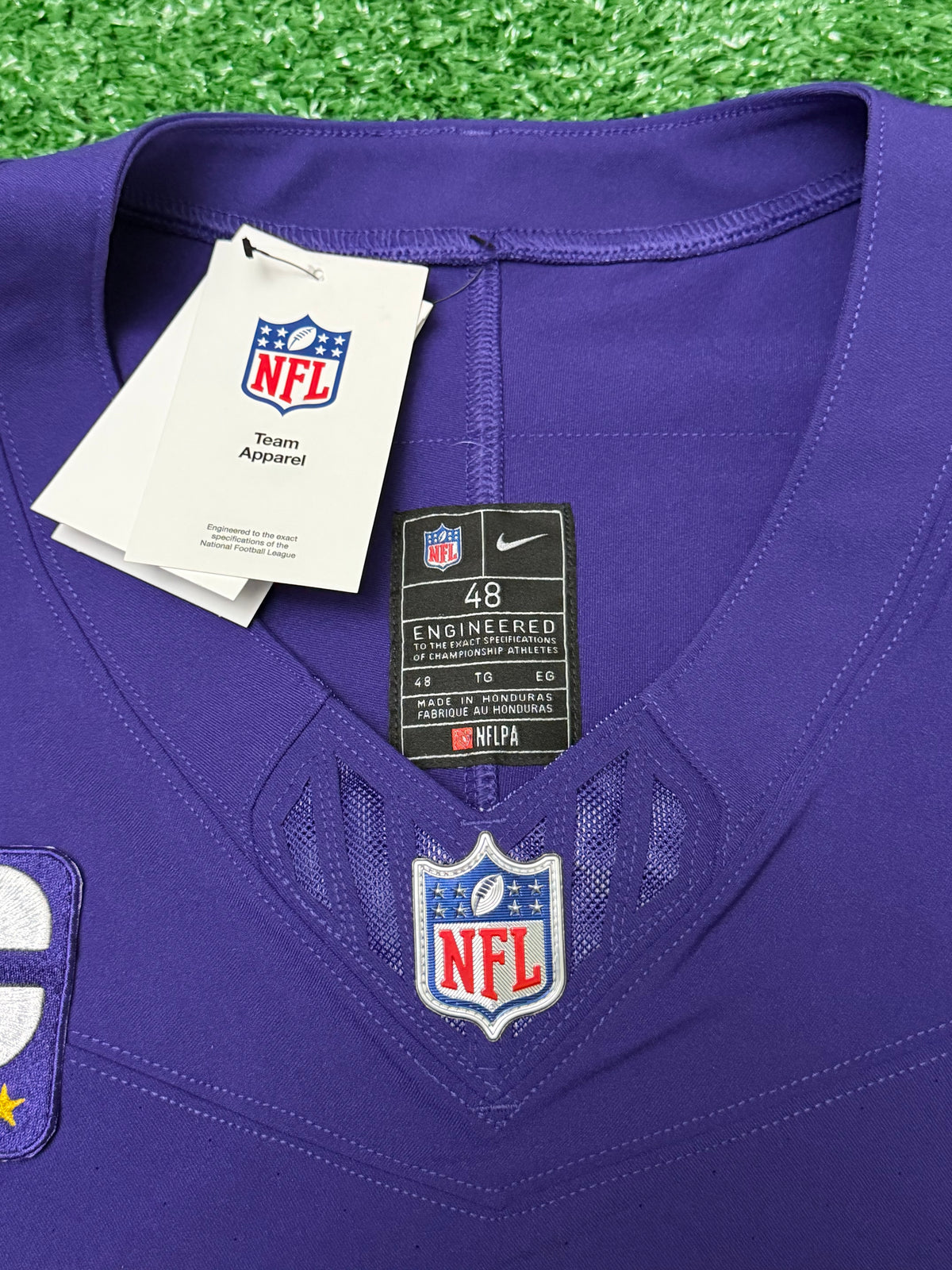 Justin Jefferson Minnesota Vikings Jersey #18 Nike Vapor FUSE Elite Purple Size 48 (XL) NFL