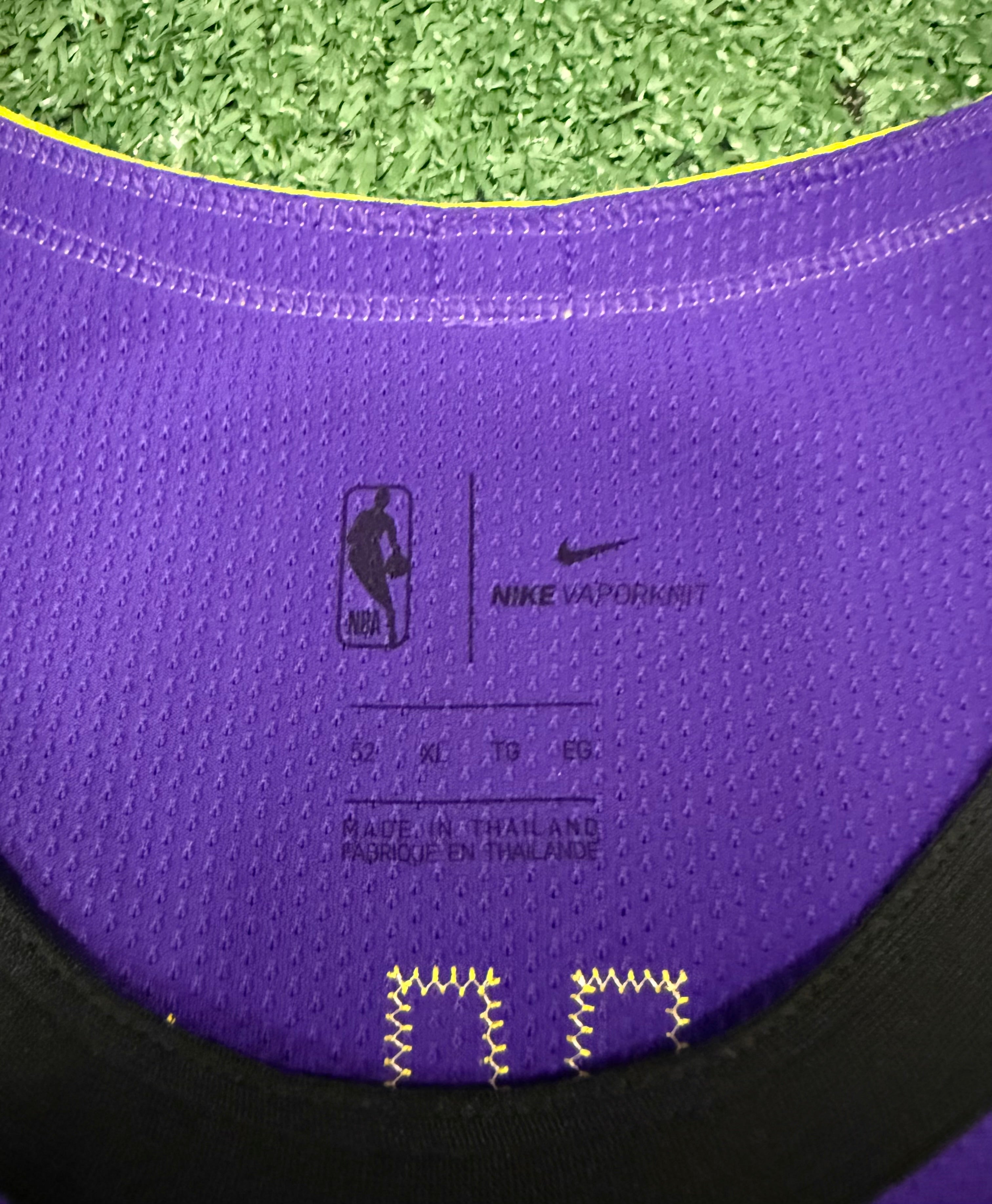 LeBron James Los Angeles Lakers Jersey #23 Nike VaporKnit Authentic Purple Size 52 (XL) NBA