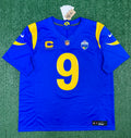 Matthew Stafford Los Angeles Rams Jersey #9 Nike Vapor Fuse Limited Stitched Blue Size (XL) NFL