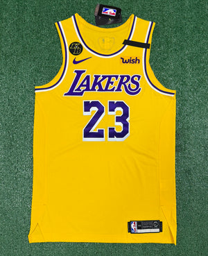 LeBron James Los Angeles Lakers Jersey #23 Nike VaporKnit Authentic Gold Size 44 (M) NBA