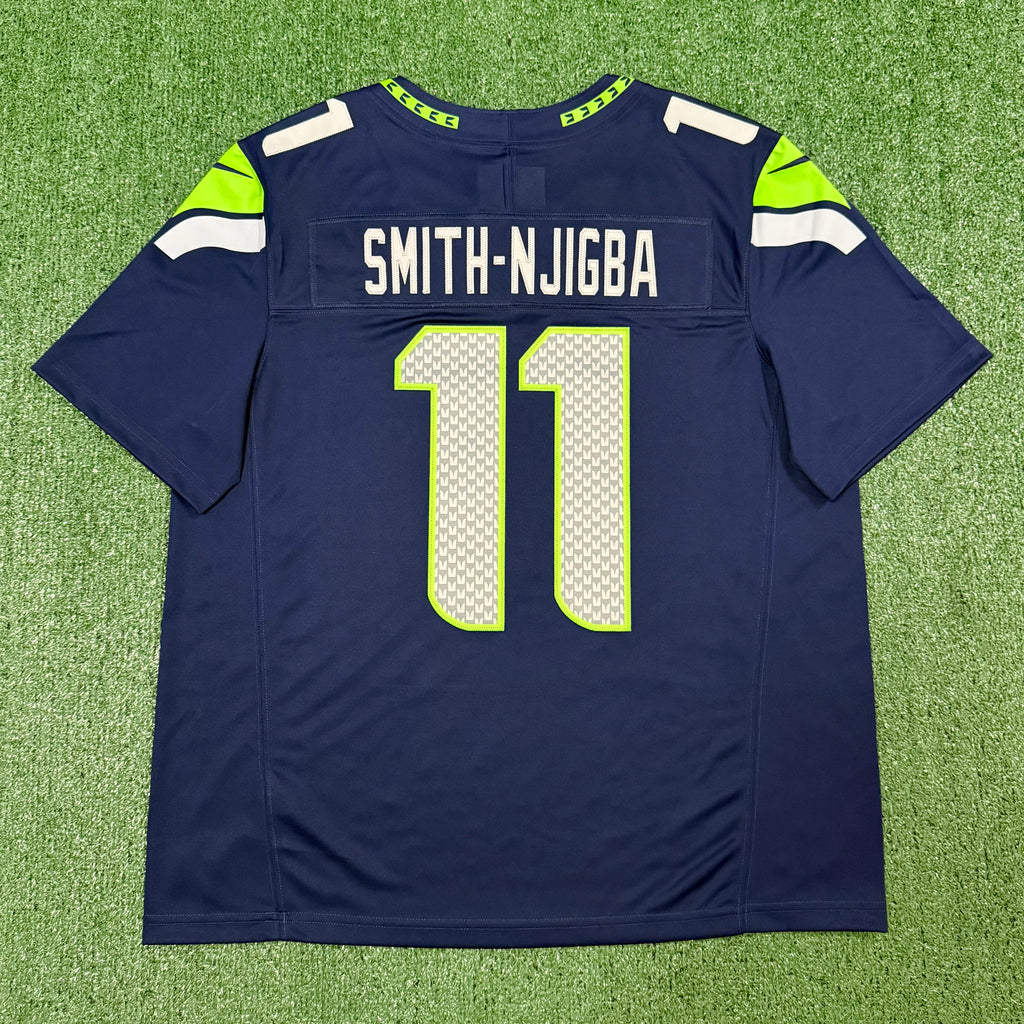 Jaxon Smith-Njigba Seattle Seahawks Jersey #11 Nike Vapor FUSE Limited Navy Size (XL) NFL