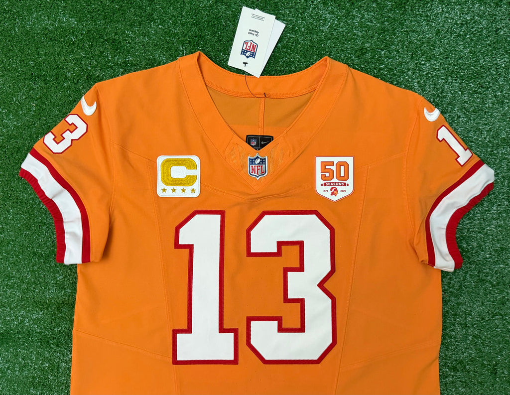 Mike Evans Tampa Bay Buccaneers Jersey #13 Nike Vapor FUSE Elite Orange Creamsicle Size 44 (Large) NFL