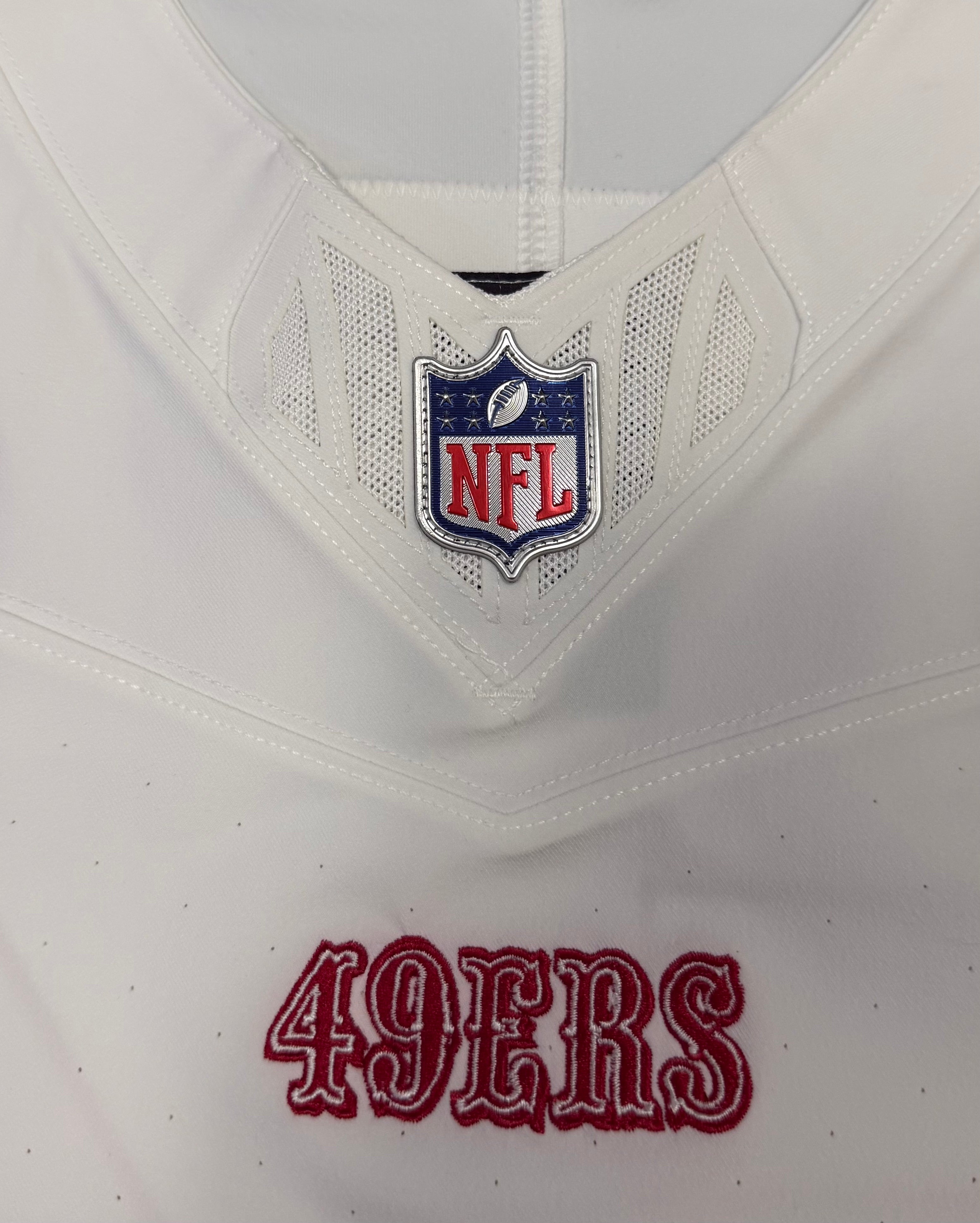 Fred Warner San Francisco 49ers Jersey #54 Nike Vapor FUSE Elite White Size 48 (XL) NFL