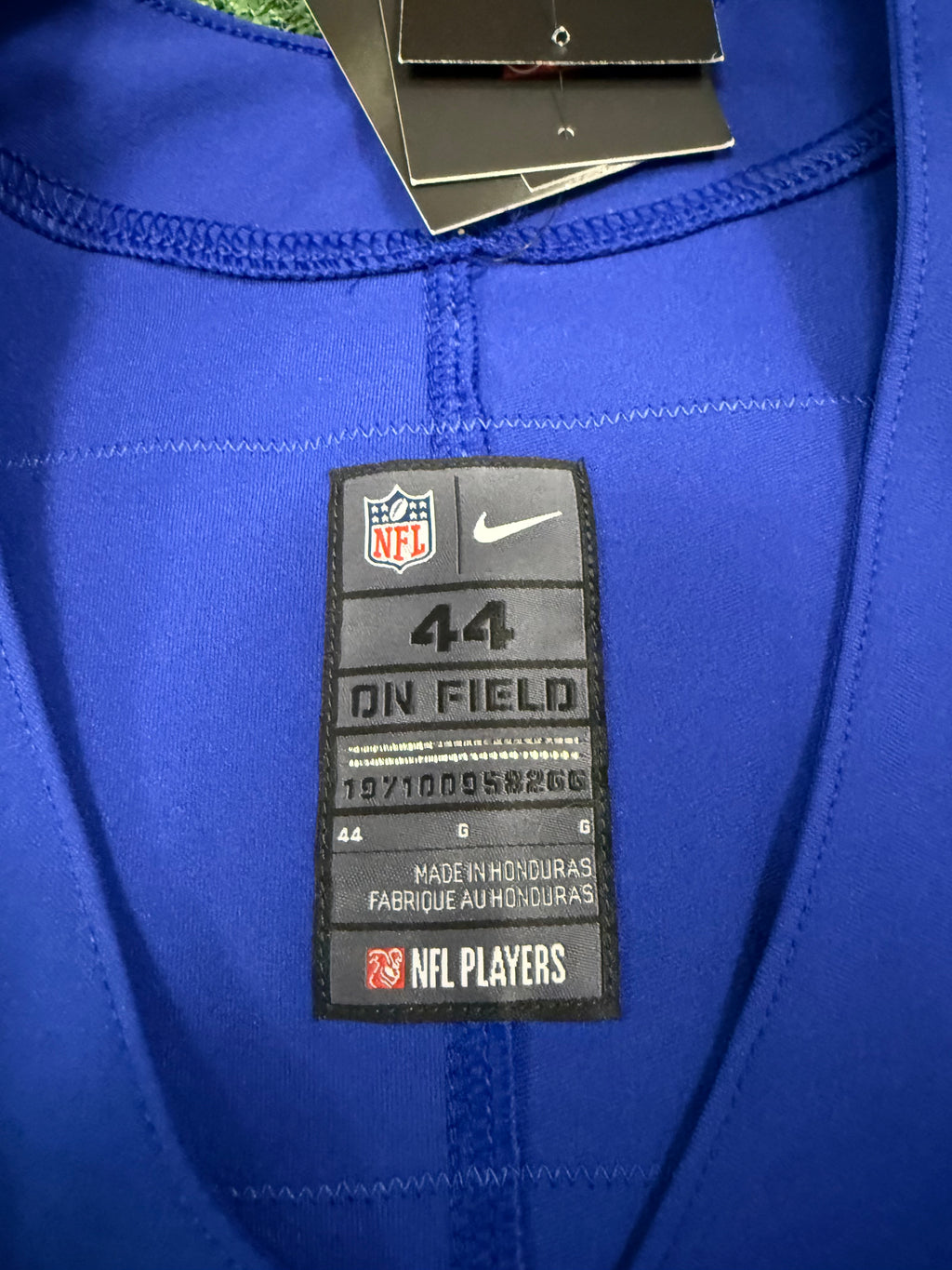 Eli Manning New York Giants Jersey #10 Nike Vapor Elite Blue Size 44 (Large) NFL