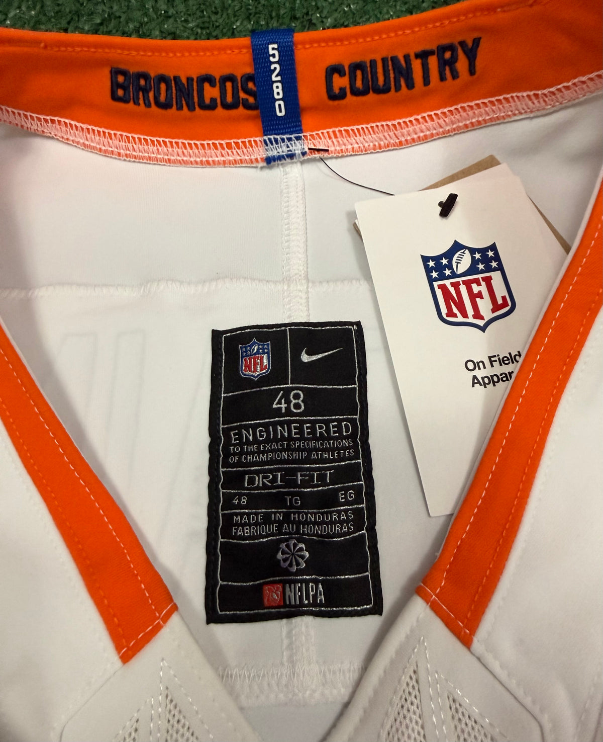 Pat Surtain II Denver Broncos Jersey #2 Nike Vapor Fuse Elite White Size 48 (XL) NFL