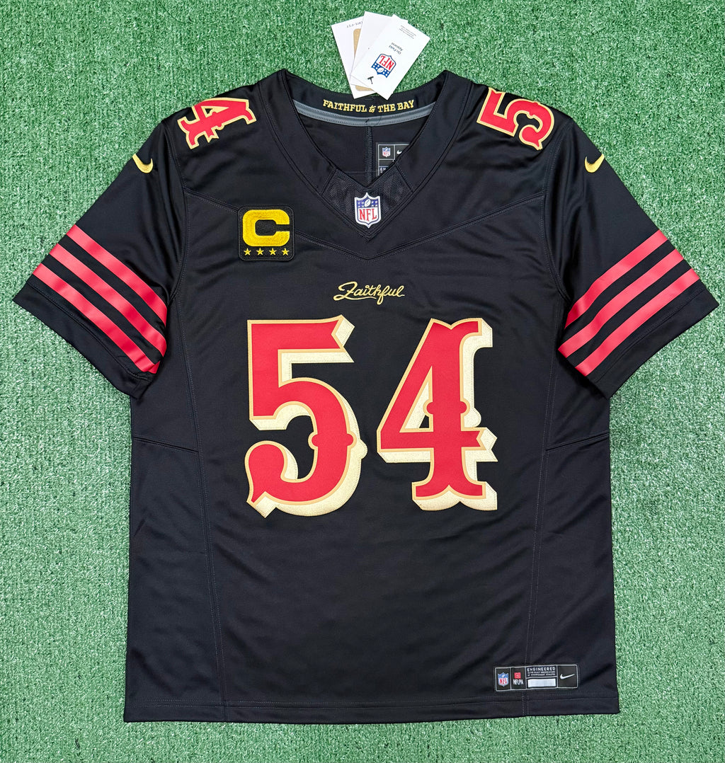 Fred Warner San Francisco 49ers Jersey #54 Nike FUSE Rivalry Black  Size (Large) NFL