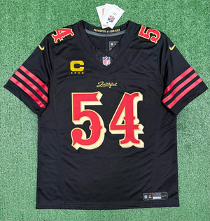 Fred Warner San Francisco 49ers Jersey #54 Nike FUSE Rivalry Black  Size (Large) NFL