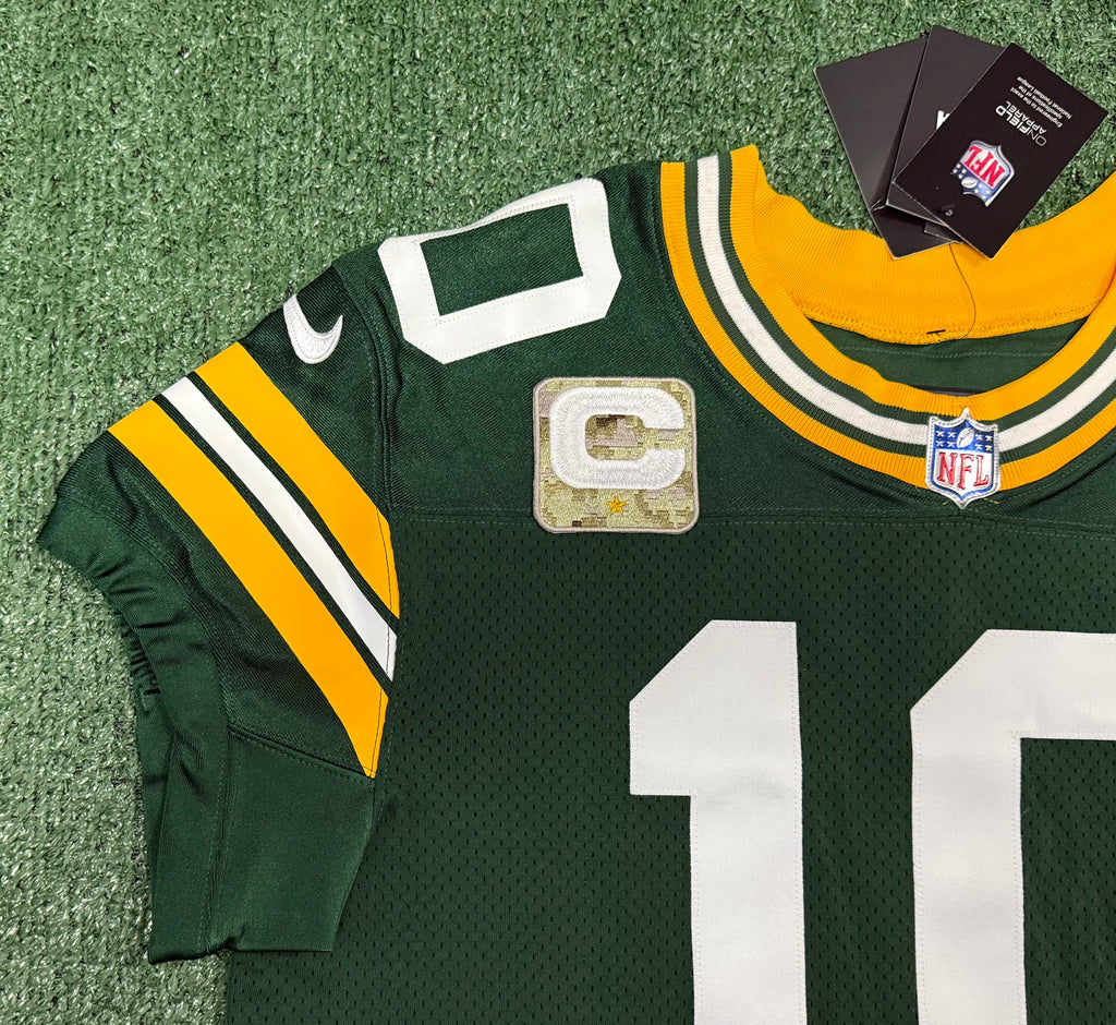 Jordan Love Green Bay Packers Jersey #10 Nike Vapor Elite Green Size 44 (Large) NFL
