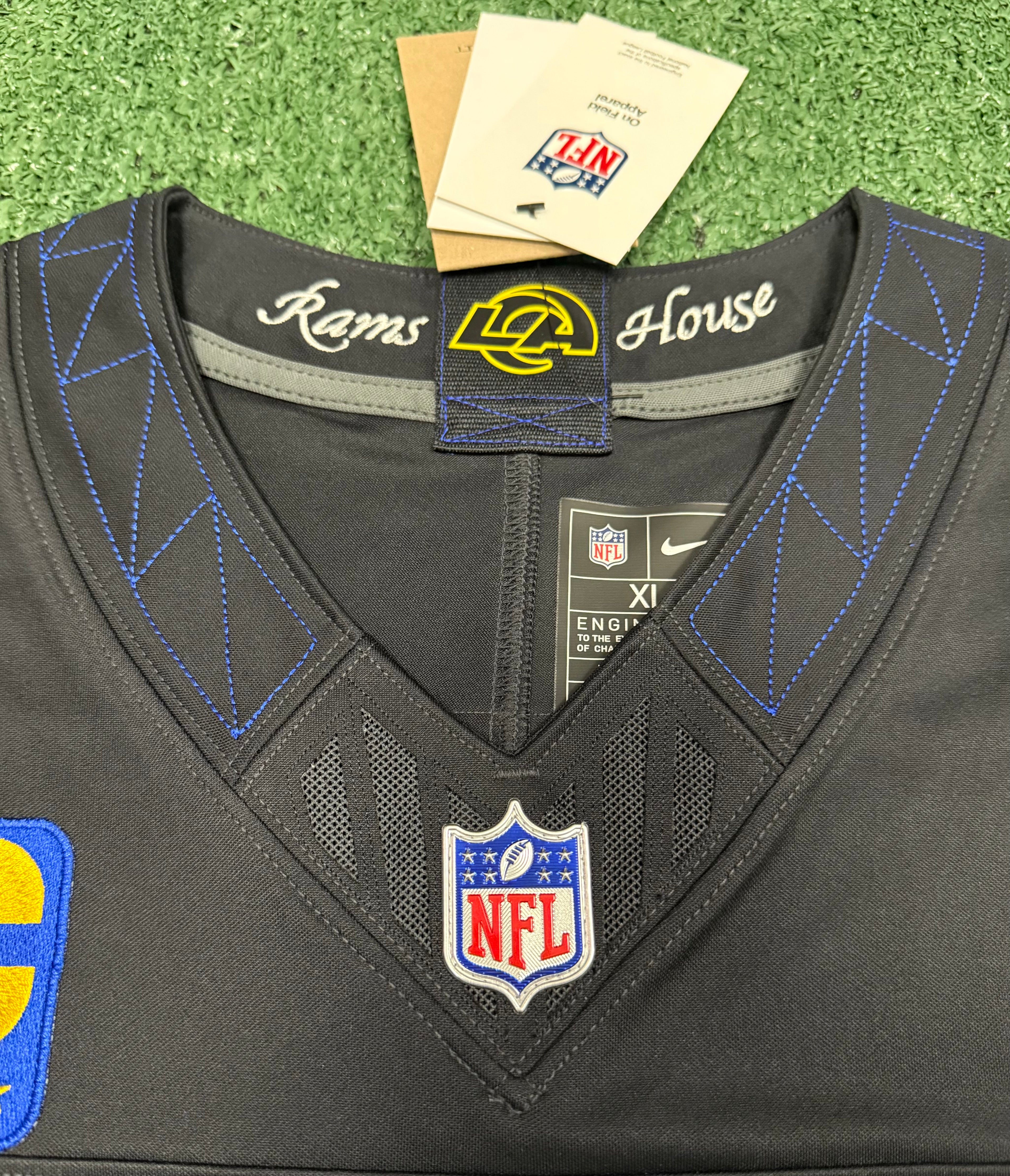 Matthew Stafford Los Angeles Rams Jersey #9 Nike FUSE Rivalry Black Size (XL) NFL