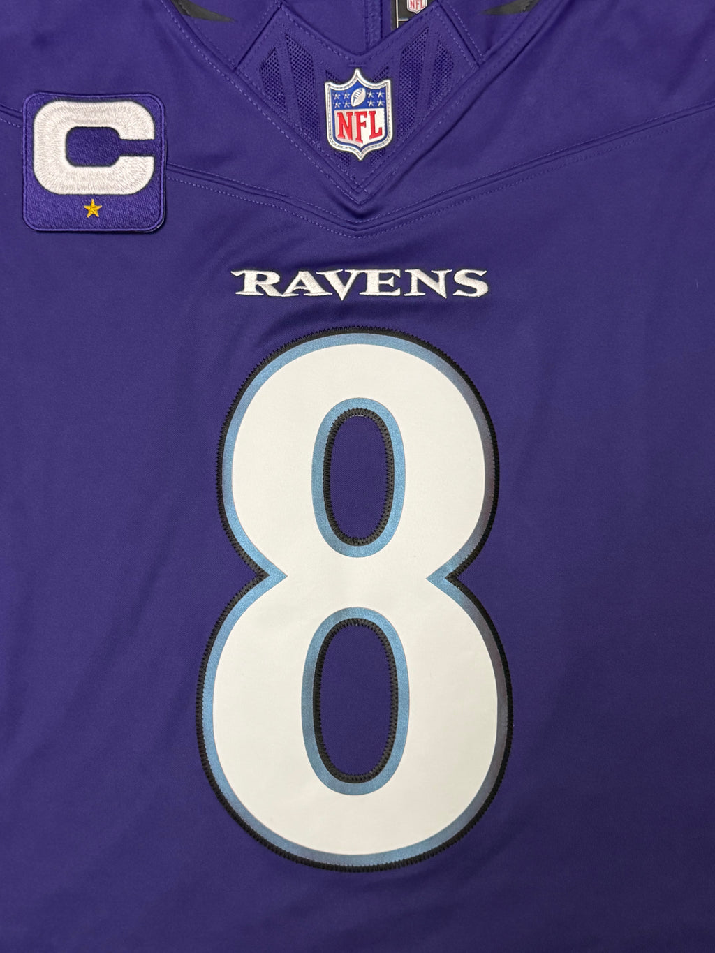 Lamar Jackson Baltimore Ravens Jersey #8 Nike Vapor FUSE Limited Purple Size (Large) NFL