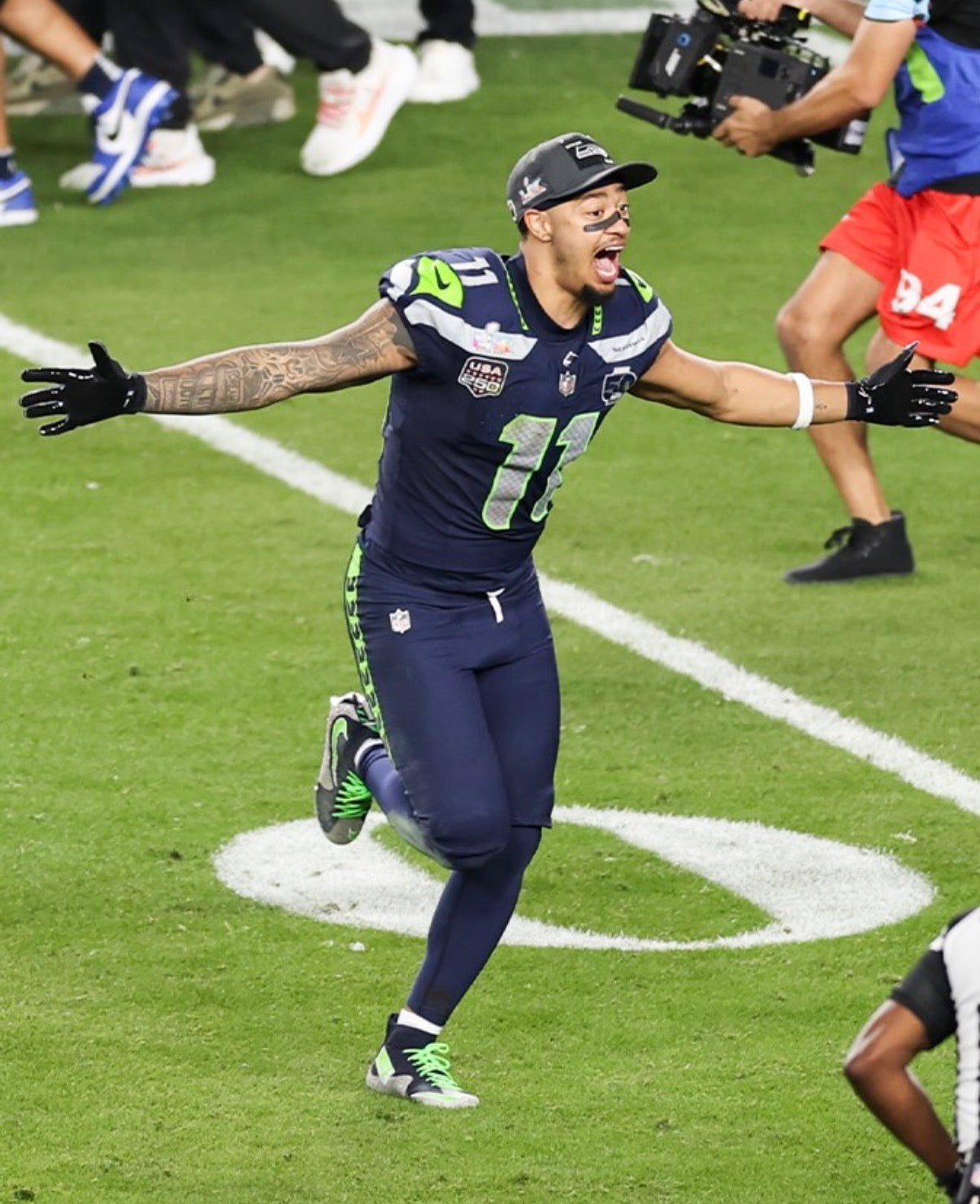 Jaxon Smith-Njigba Seattle Seahawks Jersey #11 Nike Vapor FUSE Elite Navy Size 48 (XL) NFL