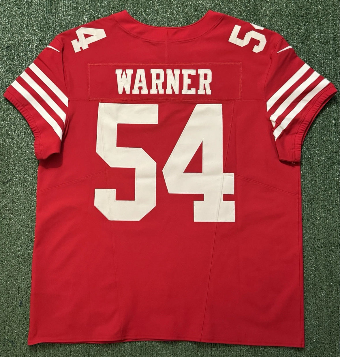 Fred Warner San Francisco 49ers Jersey #54 Nike Vapor FUSE Elite Red Size 48 (XL) NFL