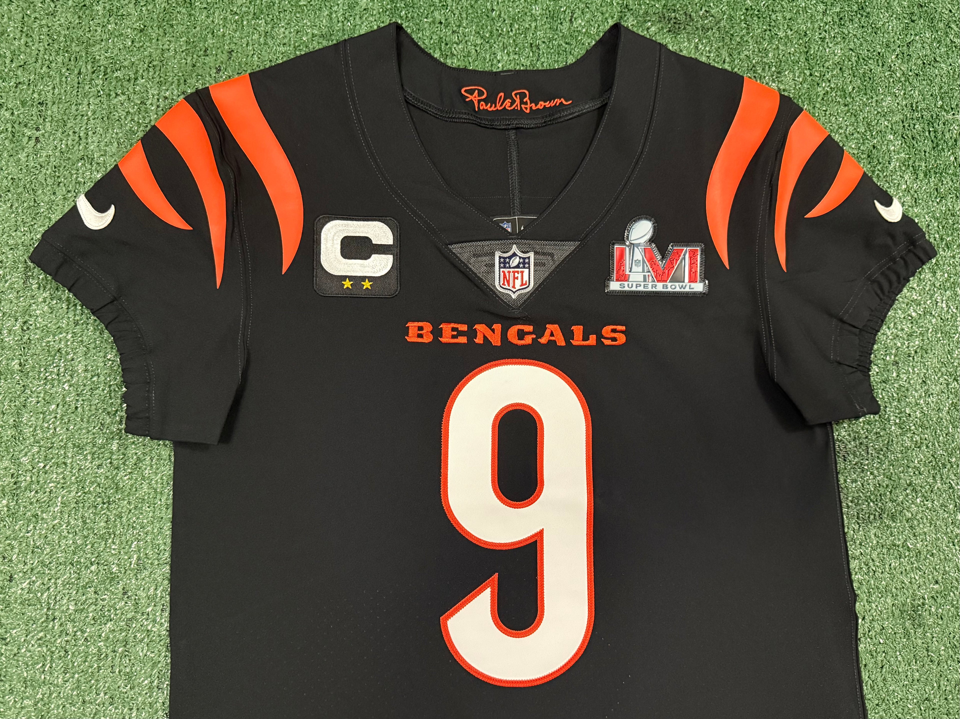 Joe Burrow Cincinnati Bengals Jersey #9 Nike Vapor Elite Black Size 40 (M) NFL