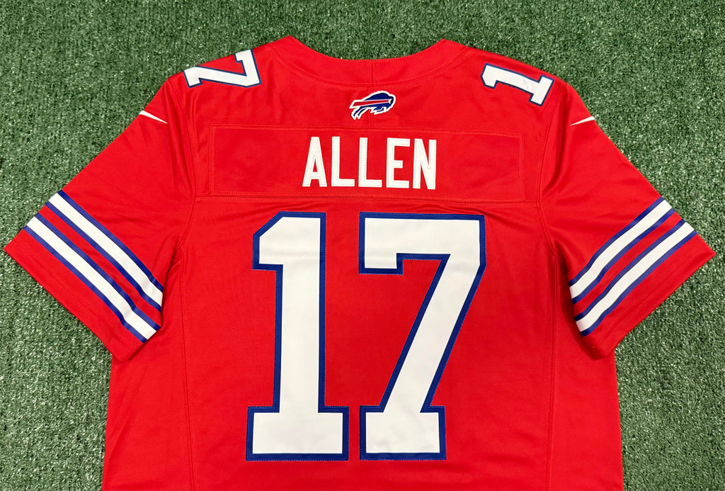 Josh Allen Buffalo Bills Jersey #17 Nike Vapor Fuse Limited Stitched Red Size Large NFL