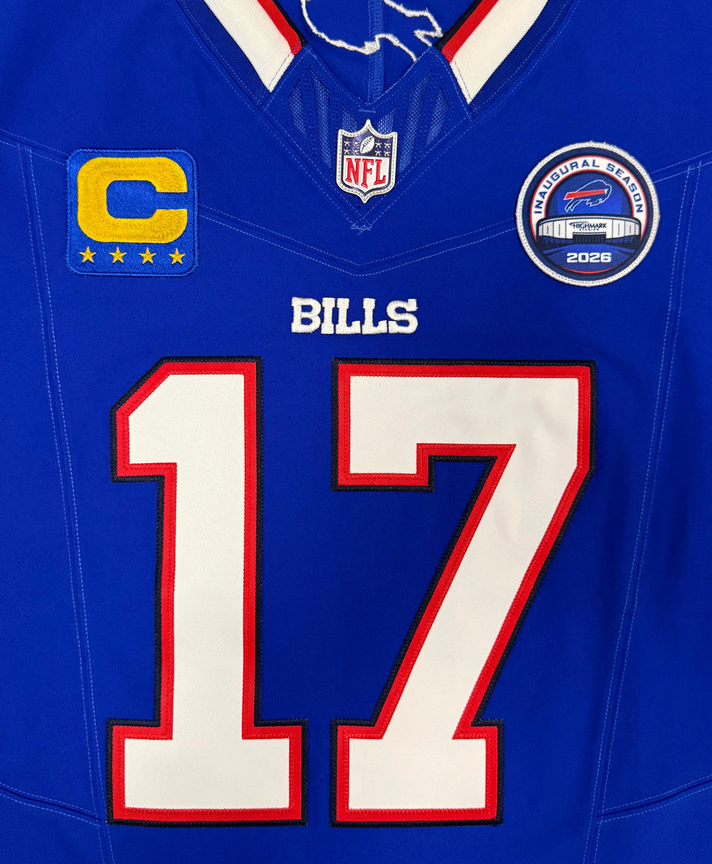 Josh Allen Buffalo Bills Jersey #17 Nike Vapor Fuse Elite Blue Size 48 (XL) NFL