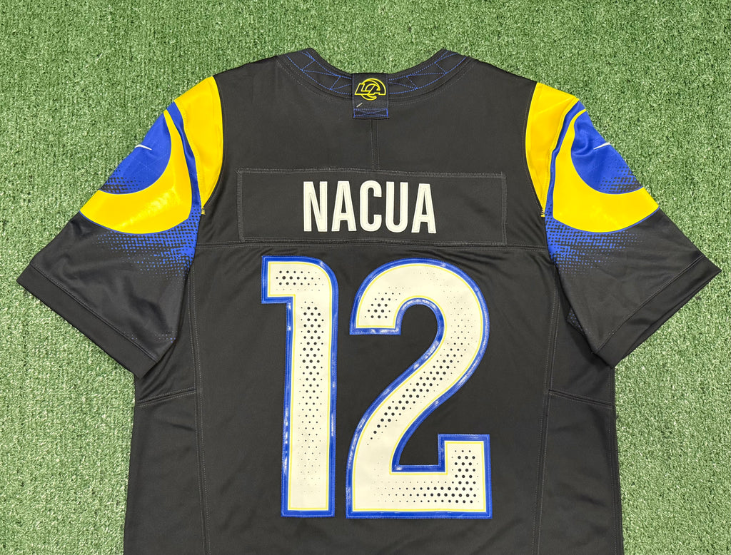 Puka Nacua Los Angeles Rams Jersey #12 Nike FUSE Rivalry Black Size (Large) NFL