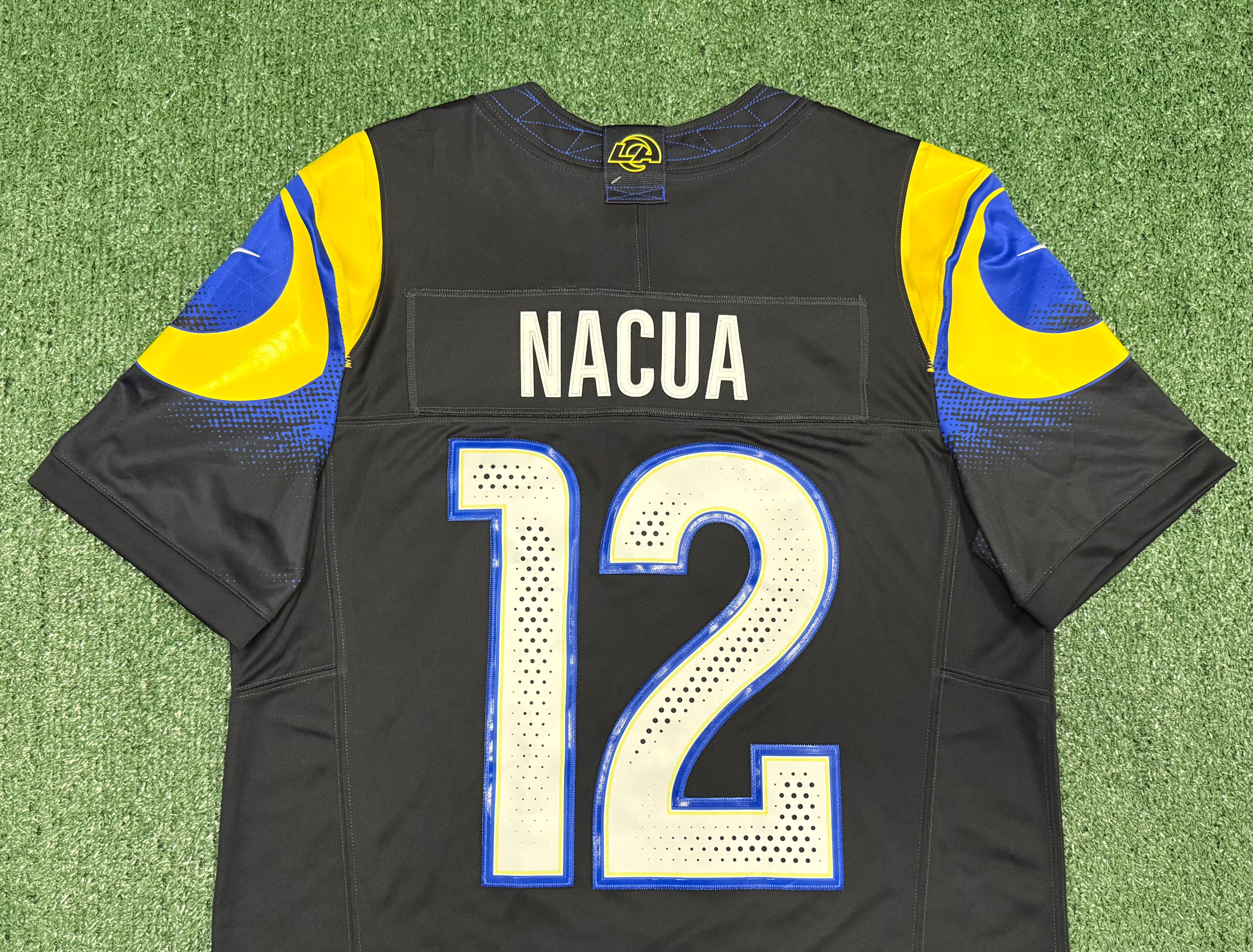 Puka Nacua Los Angeles Rams Jersey #12 Nike FUSE Rivalry Black Size (Large) NFL