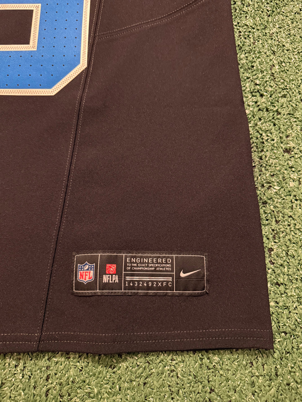 Jared Goff Detroit Lions Jersey #16  Nike Vapor FUSE Elite Black Size 44 (Large) NFL