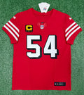 Fred Warner San Francisco 49ers Jersey #54 Nike Vapor FUSE Elite Red Size 40 (Medium) NFL