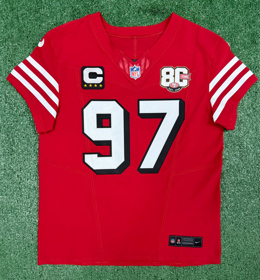 Nick Bosa San Francisco 49ers
Jersey #97 Nike Vapor FUSE Elite red Size 44 (Large) NFL