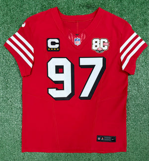 Nick Bosa San Francisco 49ers
Jersey #97 Nike Vapor FUSE Elite red Size 44 (Large) NFL