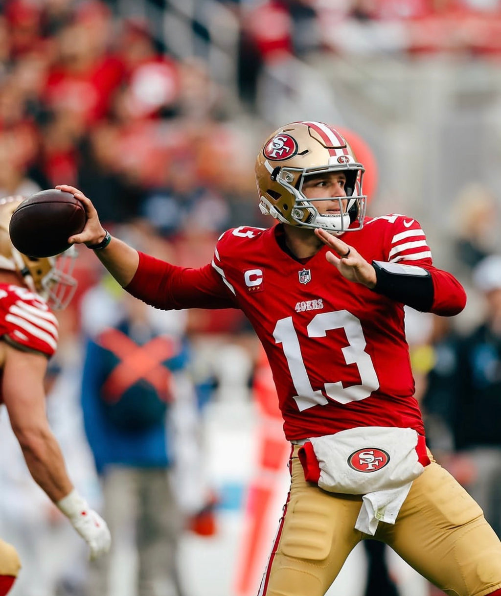 Brock Purdy San Francisco 49ers Jersey #13 Nike Vapor Fuse Limited Stitched Red Size (Medium) NFL