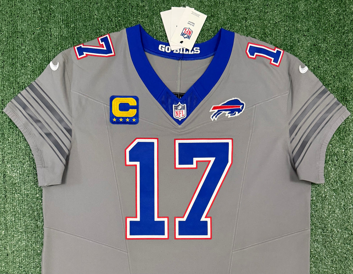 Josh Allen Buffalo Bills Jersey #17 Nike Vapor Fuse Elite Gray Size 48 (XL) NFL