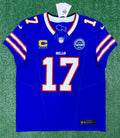 Josh Allen Buffalo Bills Jersey #17 Nike Vapor Fuse Elite Blue Size 44 (L) NFL
